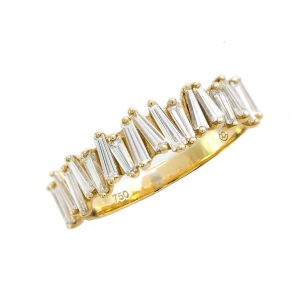 BAGUETTE CLUSTER RING