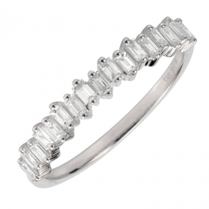 BAGUETTE HALF BAND RING