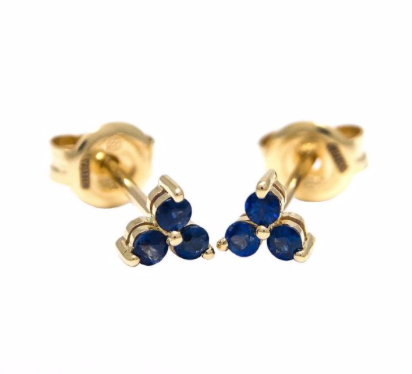 TRIO SAPPHIRE STUDS