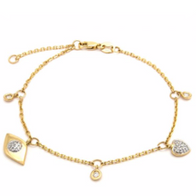 Load image into Gallery viewer, LUCKY CHARM BRACELET 14K