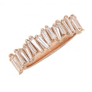 BAGUETTE CLUSTER RING