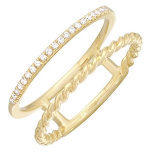 PAVE ROPE RING