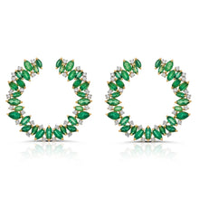 Load image into Gallery viewer, DEÍRE EMERALD EARRINGS 18K