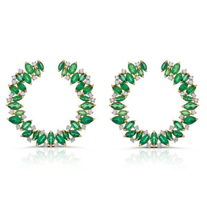 DEÍRE EMERALD EARRINGS 18K