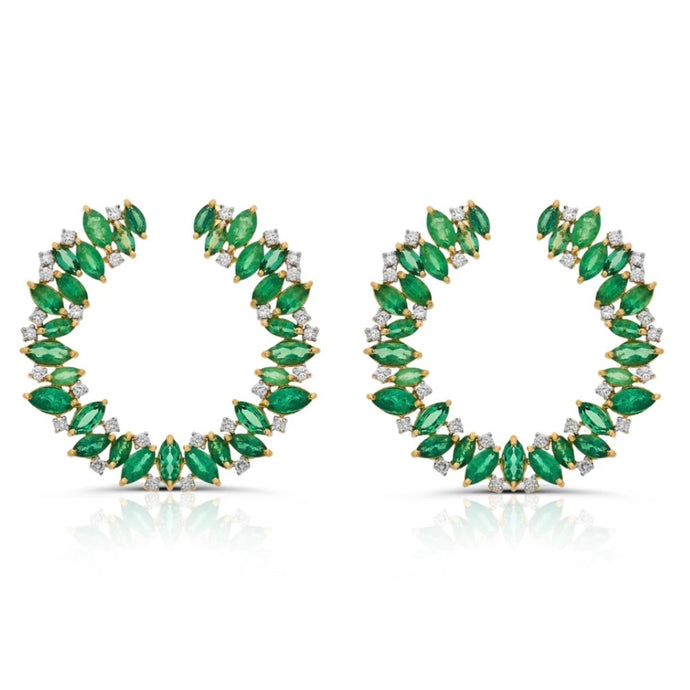 DEÍRE EMERALD EARRINGS 18K