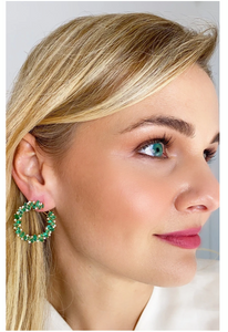 DEÍRE EMERALD EARRINGS 18K