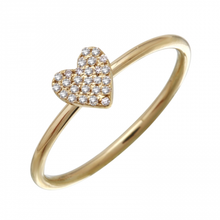 Load image into Gallery viewer, MINI PAVE HEART RING